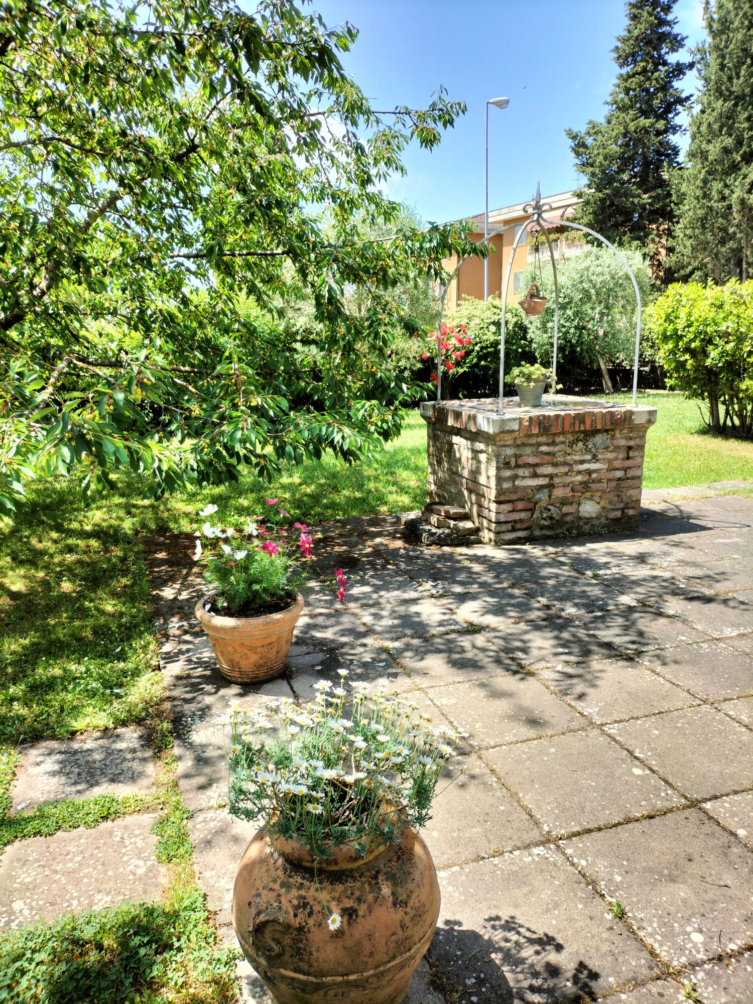 Vista d'insieme del giardino riqualificato a Sesto Fiorentino